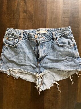 Garage Light Blue Distressed Denim Cutoff Shorts